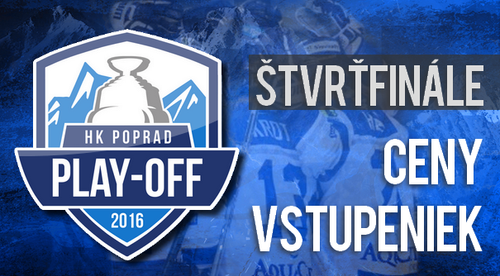 Informácie o cenách a predaji vstupeniek - štvrťfinále play-off