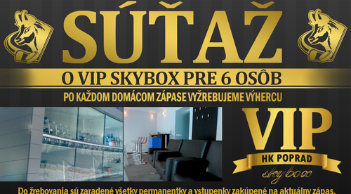 Vyhraj a sleduj zápas Popradu zo skyboxu