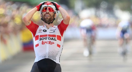 Víťazné sólo De Gendta v Saint Étienne, Sagan na piatom mieste