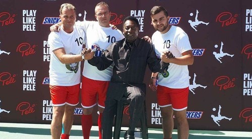 Traja východniari si zatrénovali s futbalovou legendou Pelém