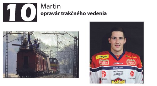 V koži hokejistu bude Martin, z V. Fekiača opravár u železníc