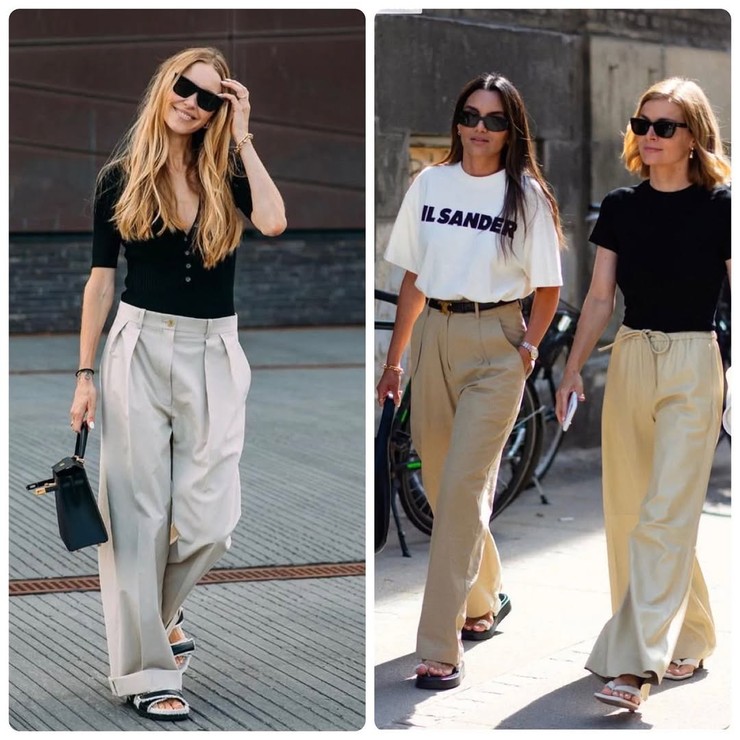 Nákupné maniačky - béžové nohavice