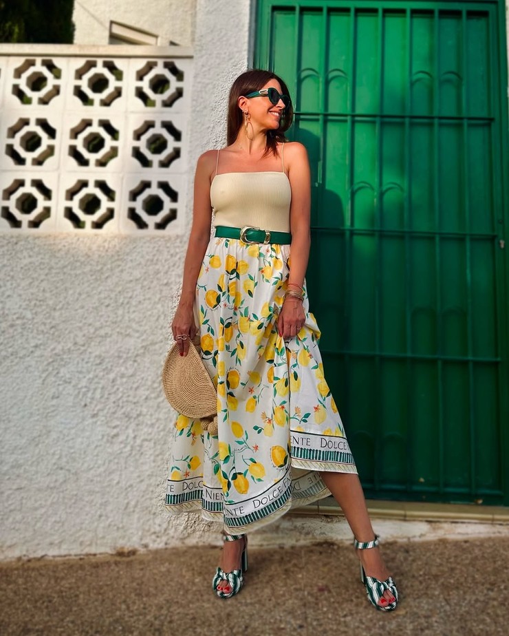 Nákupné maniačky - citrónová potlač