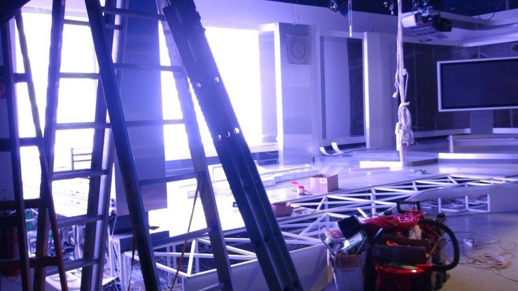 Búranie starého štúdia Novín TV JOJ 11