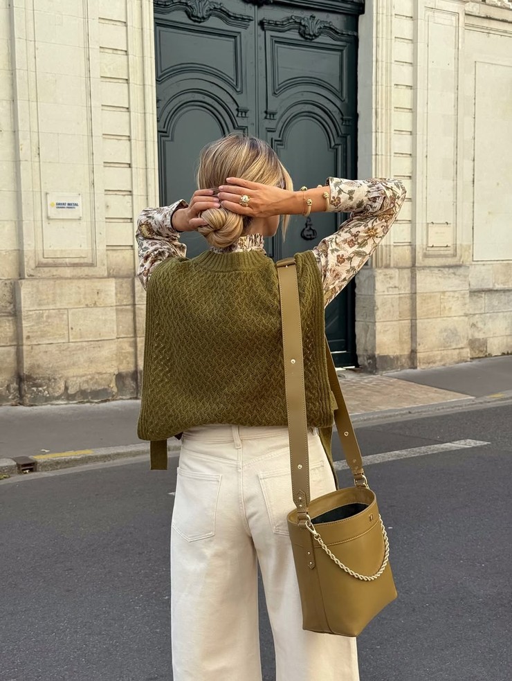 Nákupné maniačky - olivová zelená