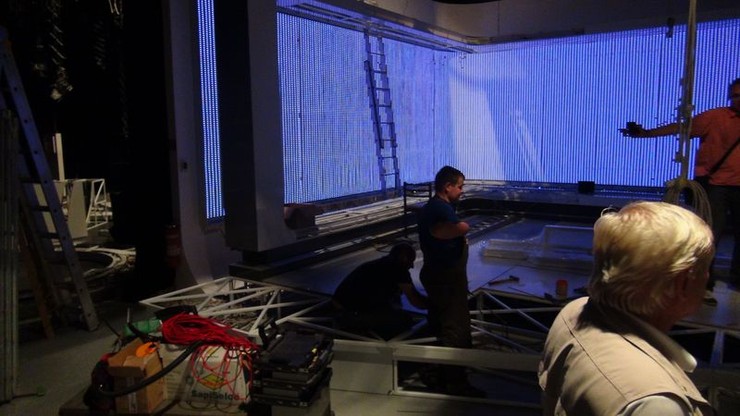 Búranie starého štúdia Novín TV JOJ 3