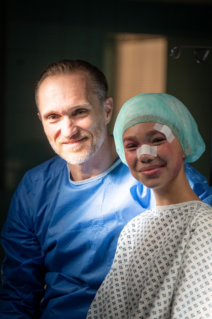 Nemocnica - nakrúcanie scény s dcérou Adama Ondruša