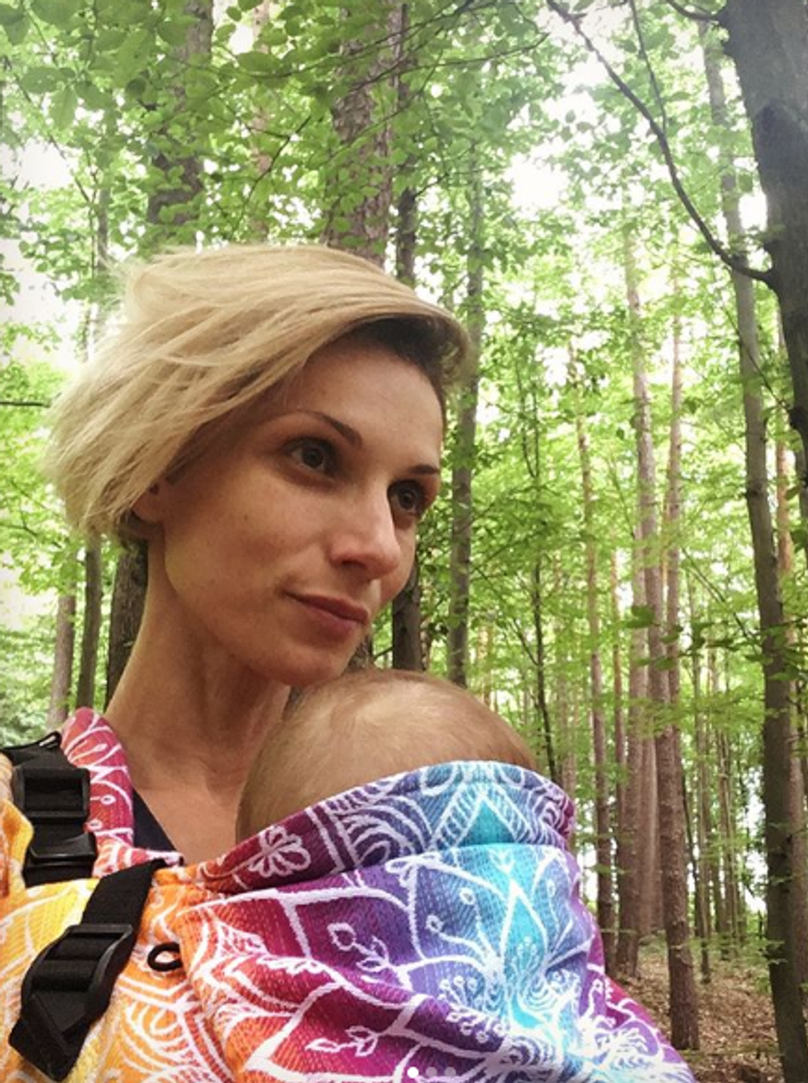 Zuzana Kanócz s dcérkou