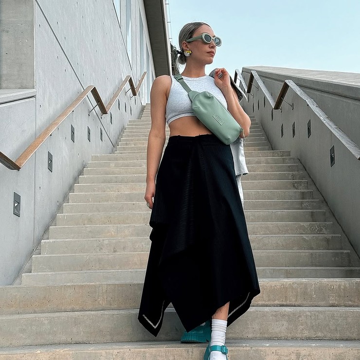 Nákupné maniačky - zelená farba v outfitoch