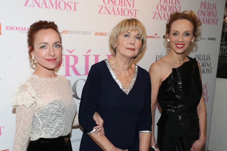 Eliška Balzerová na premiére filmu  Príliš osobná známosť