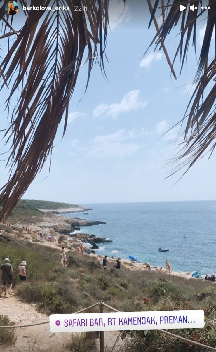 Erika Barkolová na dovolenke