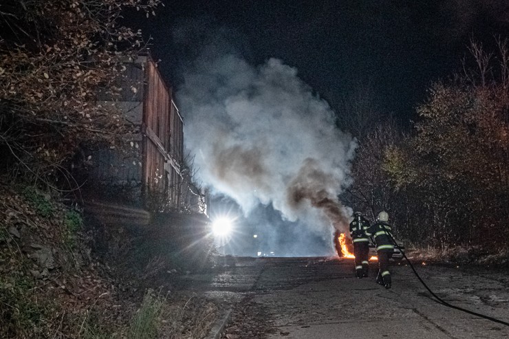 Ultimátum - nakrúcanie výbuchu auta