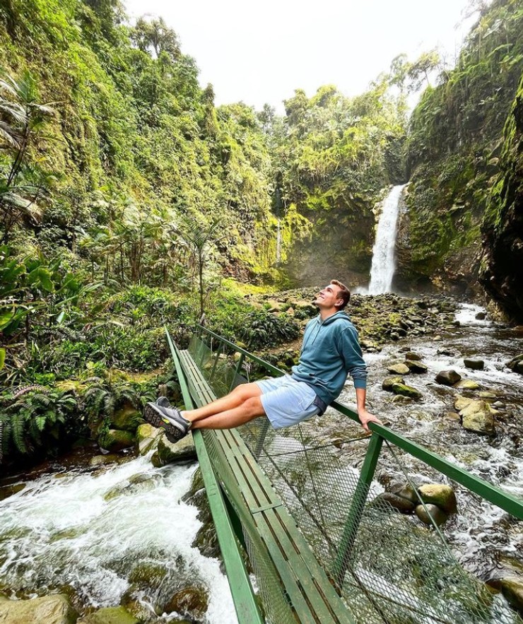 David Gránský s manželkou Nikolou na svadobnej ceste