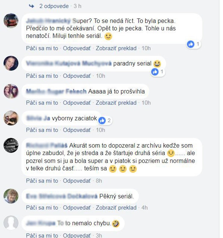 Prázdniny - Pozitívne reakcie na FB 