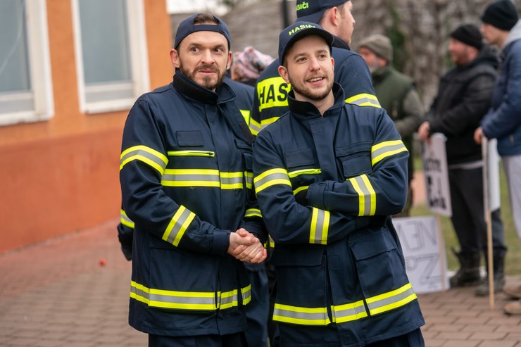 Protest v seriáli Hranica