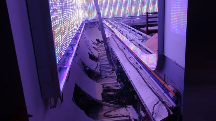 Búranie starého štúdia Novín TV JOJ 12