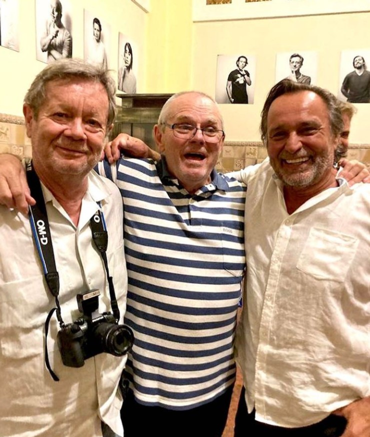 Jozef Vajda s Milanom Kňažkom a Vladom Černým