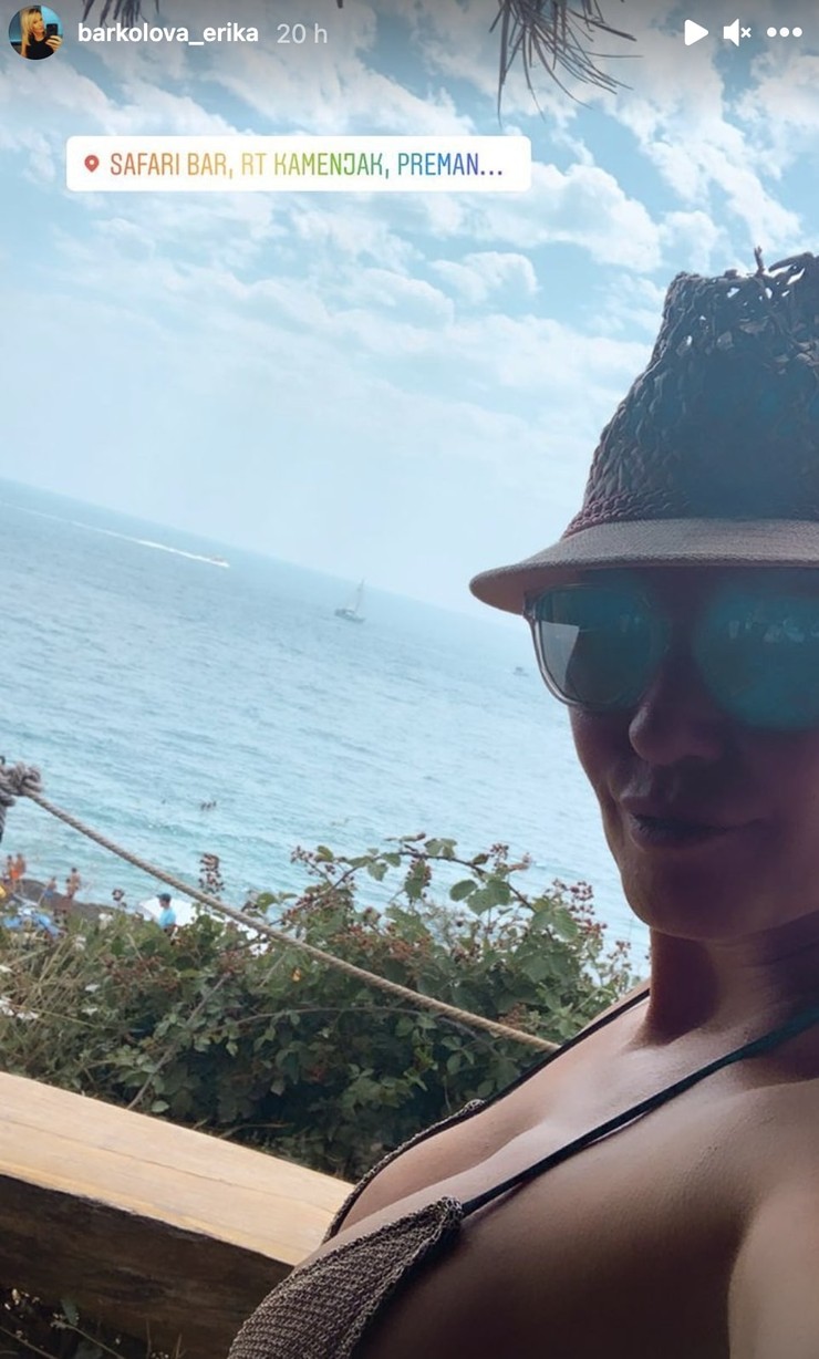 Erika Barkolová na dovolenke