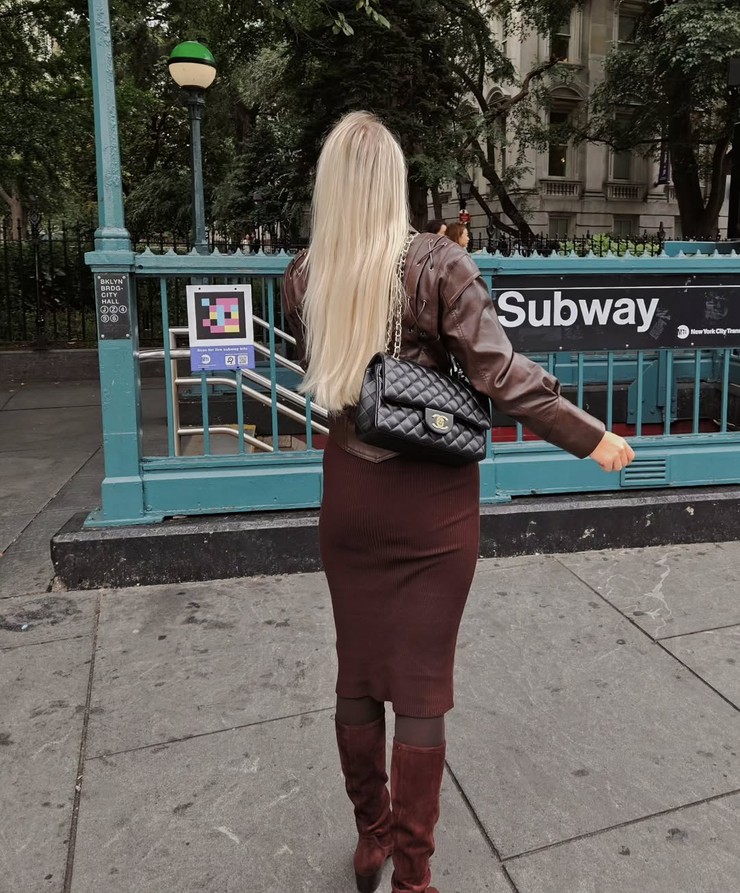 Nákupné maniačky - čokoládová hnedá farba