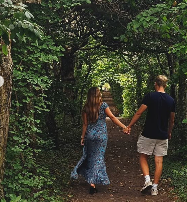 Adela Heftyová s priateľom 