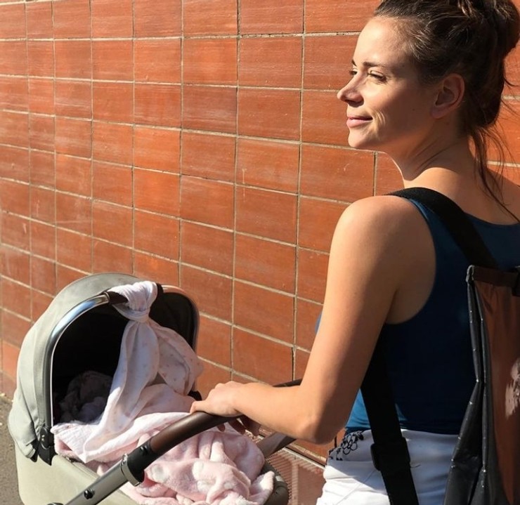 Gabika Marcinková s dcérkou