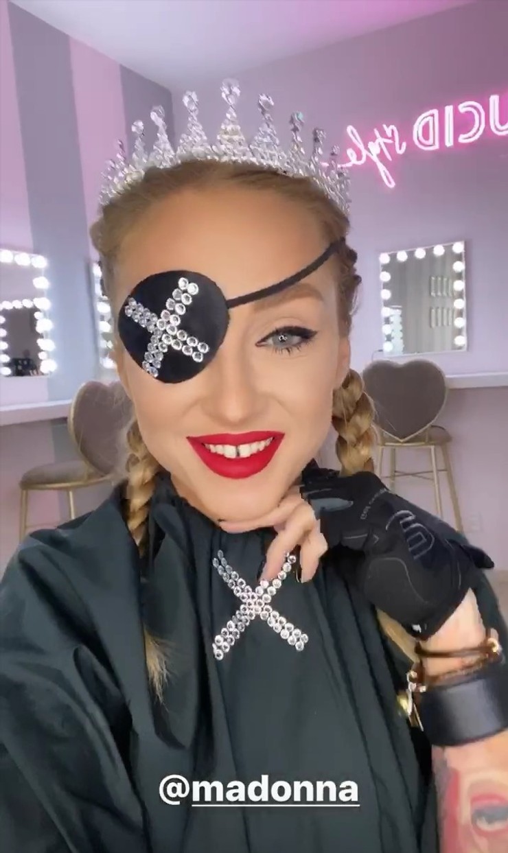 Lucid a jej mejkapová premena na Madonnu