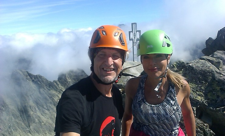 Jožo Kubáni s partnerkou Dankou