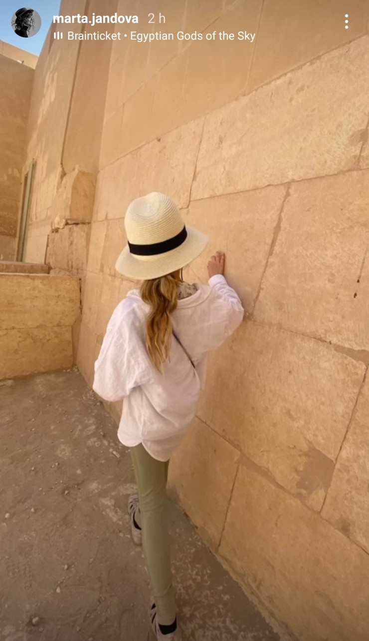 Dcérka Marty Jandovej v Egypte