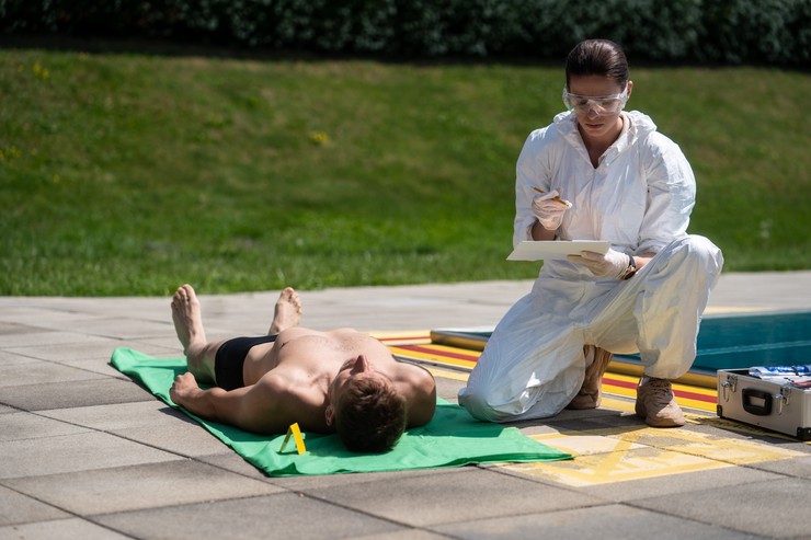 Einstein - nakrúcanie scény na kúpalisku