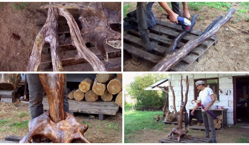 Skvelý doplnok do bytu za pár eur: Premeňte suchý koreň stromu na štýlový vešiak!