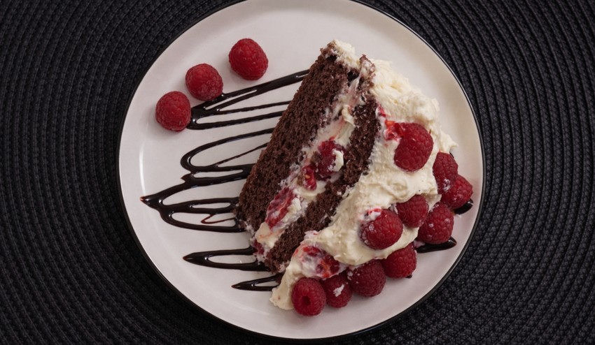 Mascarpone torta s malinami