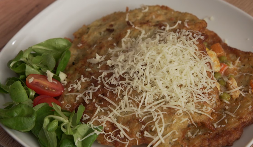 Hlavné jedlo:  Zemiaková  prikrývka