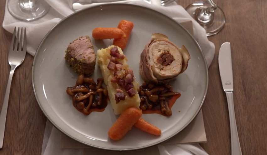 Hlavné jedlo: B plus K