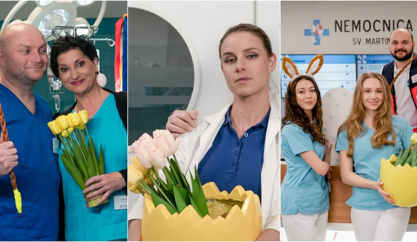 Hauptmann či Balog ako šibači? TIETO veľkonočné zábery hercov z Nemocnice musíte vidieť!