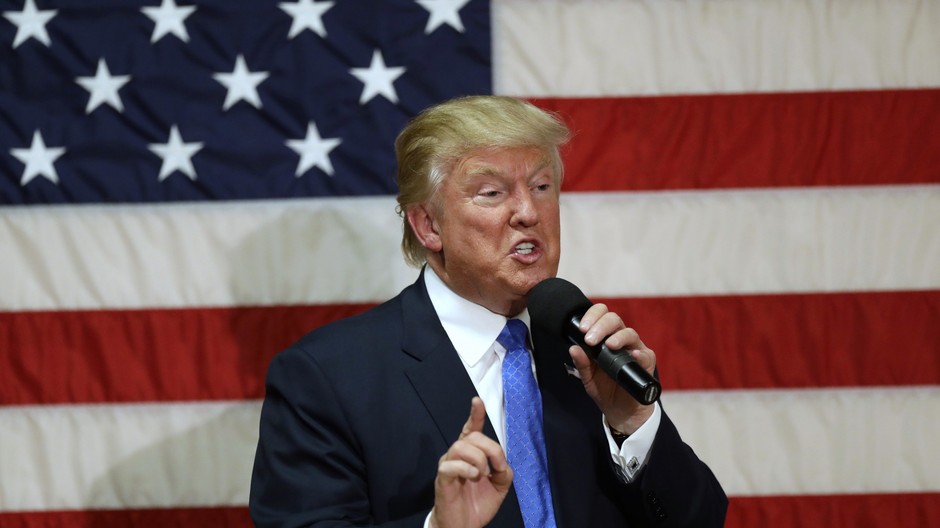 Donald Trump, americká vlajka .JPEG