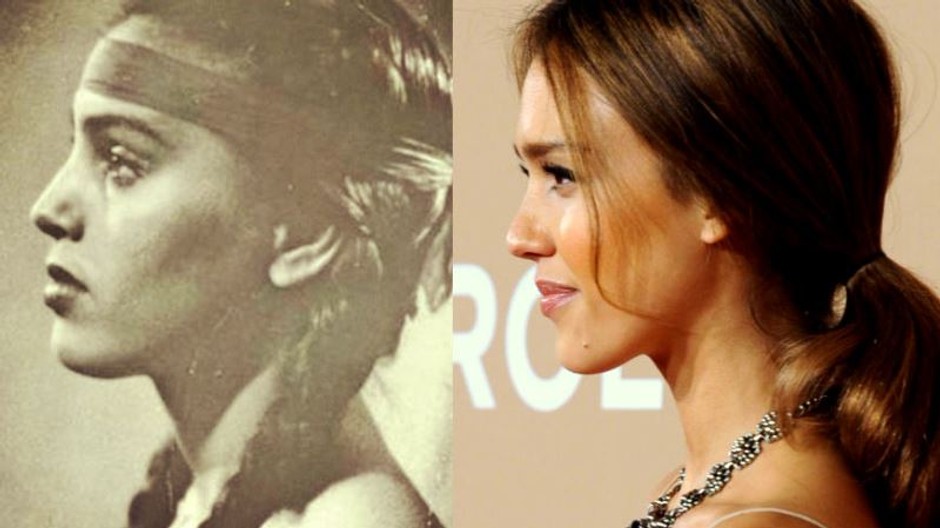 Jessica Alba a jej stará mama