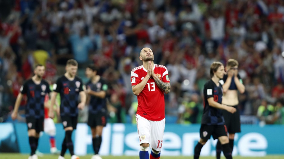 Futbalový zápas Rusko Chorvátsko