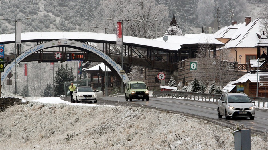 Donovaly - prvý sneh