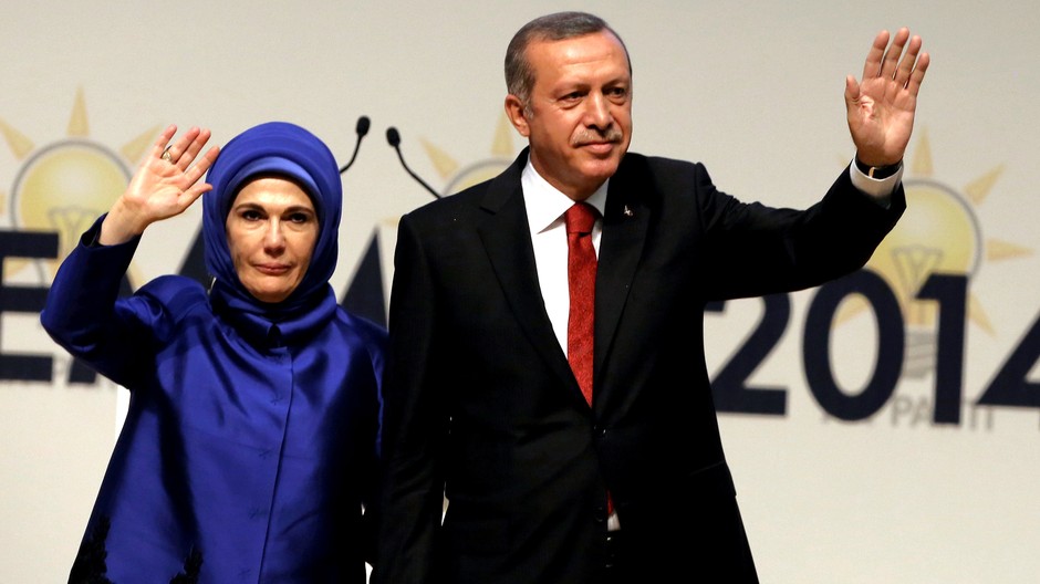 Recep Tayyip Erdogan s manželkou Emine Erdogan