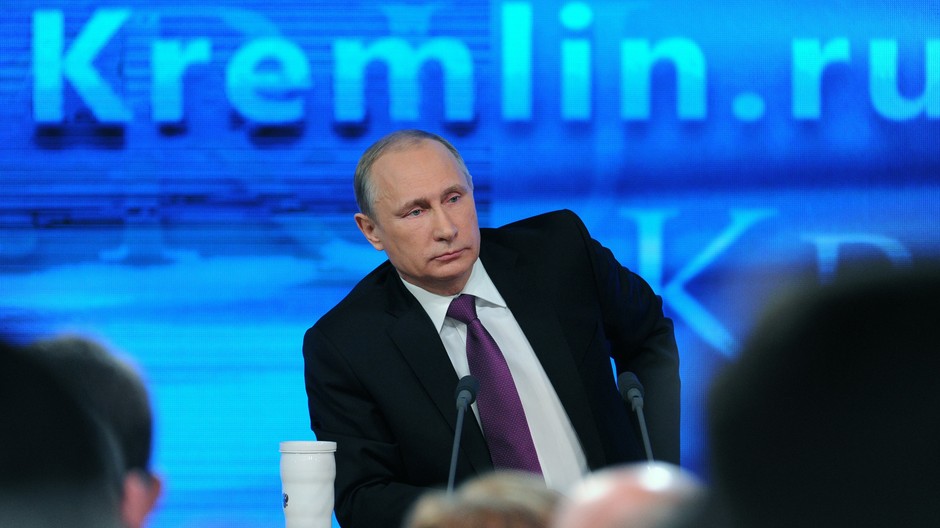 Vladimir Putin na konferencii