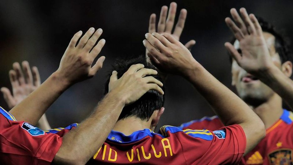 radosť futbalistov španielska