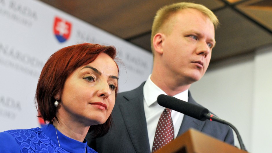 Miroslav Beblavý a Katarína Macháčková