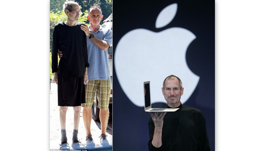 Steve Jobs vychudnutý