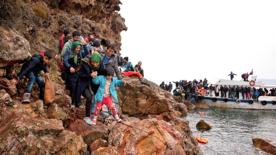 migranti more grécko