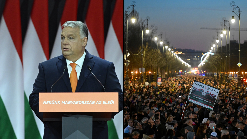 Orbán protest il