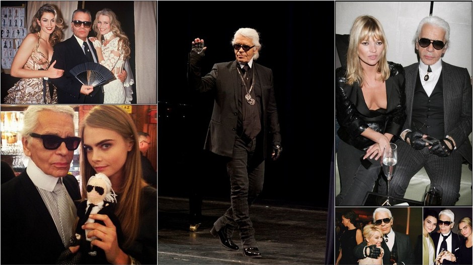 Karl Lagerfeld a jeho múzy