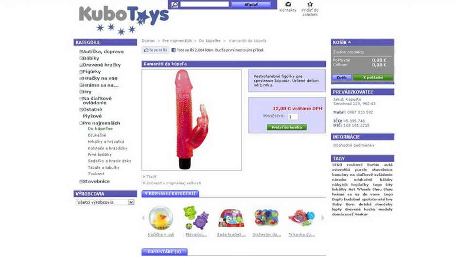 Vibrator v hračkárstve