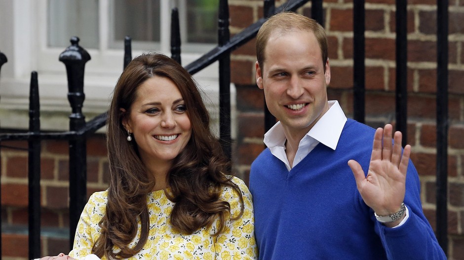 Kate, William a Charlotte