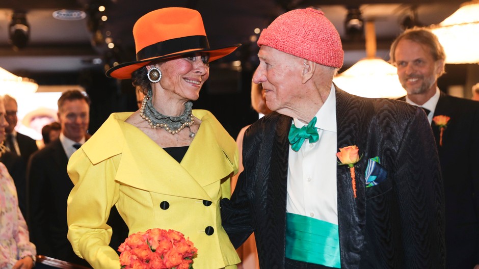 Olav Thon s manželkou