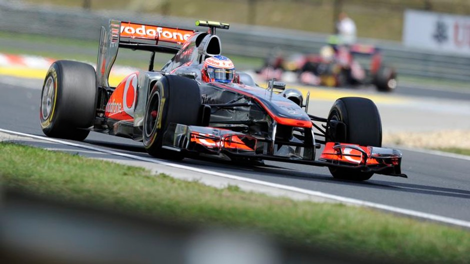 Button na Hungaroringu